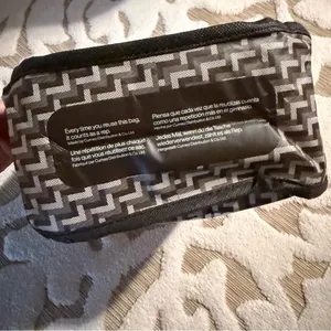Lululemon Gray Patterned Small Reusable Shopping Tote Bag NEW thumbnail 3