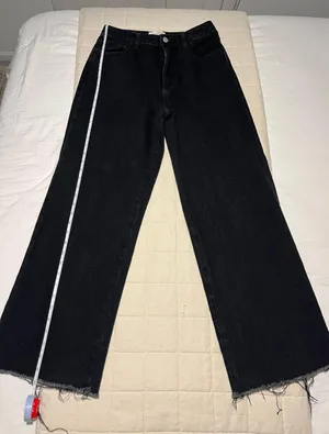 Target High Waist Wide Leg Black Jeans thumbnail 1