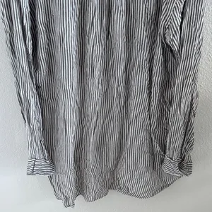 Free People One Gray and White Stripe Slouchy Pocket Top Small thumbnail 9