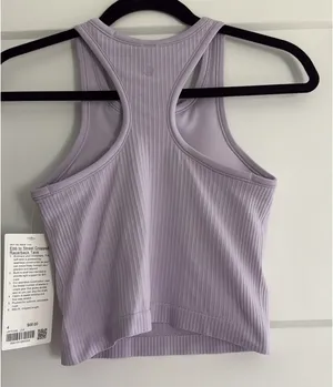 Lululemon Size 4 Ebb to Street Cropped Racerback Tank Top thumbnail 3