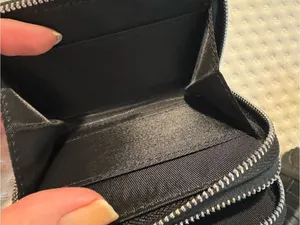 Black Leather Zip Wallet thumbnail 5