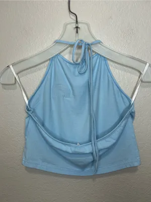 Baby Blue Rainbow Pride Halter + Shorts Set XS–M Cotton Blend thumbnail 3