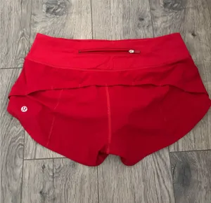 Red Lululemon Speed Up Shorts 2.5" Low-Rise thumbnail 2