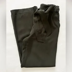 Lululemon noir wide leg belted pants Olive green 4 thumbnail 4