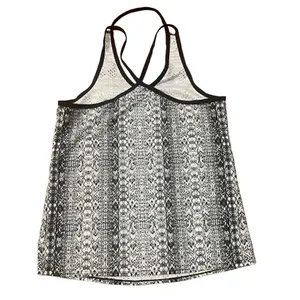 Athleta halter razor back‎ snakeskin print athletic tank size small thumbnail 6