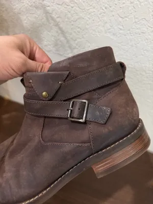 Clarks Women's Camzin Dime Ankle Boot, Dark Brown Leather, 7M boho , chic thumbnail 7