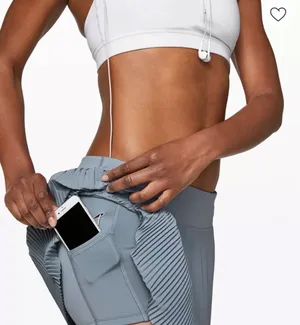 Husnairn Pleated tennis Skirt in Light gray thumbnail 4