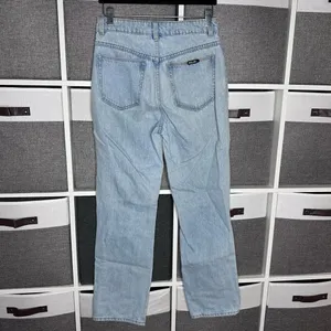 Rolla's High-Rise Straight Jeans Light Wash in Size 27 thumbnail 5