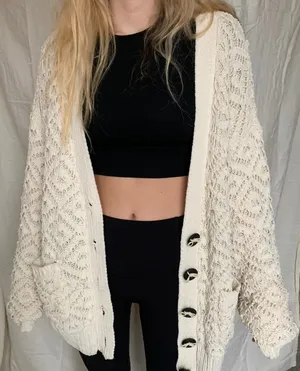 POL Cream Cardigan thumbnail 1