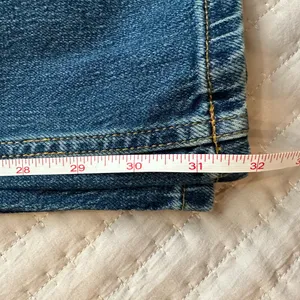 - Anthropologie Pilcro Vintage Column HighRise Wide Leg Jeans Size 31 Inse… thumbnail 9
