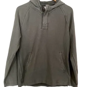 GAP Olive Green Henley Quarter-Zip Hoodie thumbnail 2