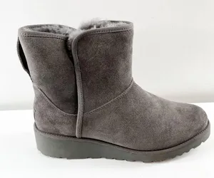 UGG Ankle Shearling Kristin Snow Boots Booties Gray 8.5 thumbnail 2