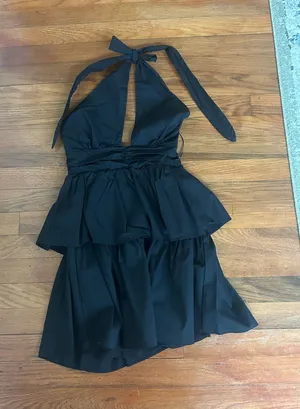 Pants Store Black Halter Dress S thumbnail 1