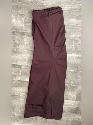 EASY MONEY SZ M Drawstring Cargo Pants - Burgundy thumbnail 5