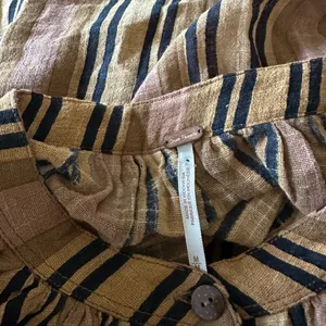 NWOT Free People Castaway Striped Crochet Long Sleeve Button Up Top Medium thumbnail 5