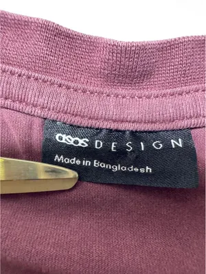 ASOS Design Burgundy Crew Neck Short Sleeve T-Shirt Size XL thumbnail 2