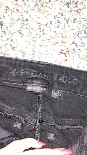 Black American eagle skinny jeans thumbnail 3