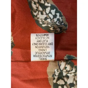 Cynthia Rowley Brown Faux Fur Vest with Orange Print Lining Size L Mobwife‎ fall thumbnail 6