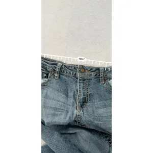 a.n.a. Womens Blue Bootcut Jeans Medium Wash Distressed Size 14 RN93677 thumbnail 8