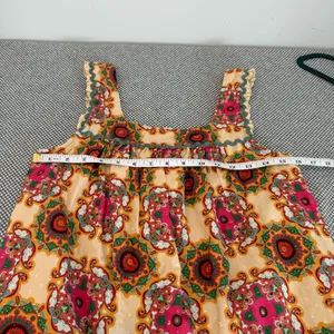 Anthropologie Let Me Be Abstract Ruffled Tank Top size 6 thumbnail 9
