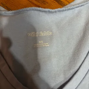 Wild Fable Baby Cropped Tee V-Neck thumbnail 2