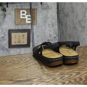Easy Street Womens Kehlani Wedge Sandal KEHLN Black 9M thumbnail 4