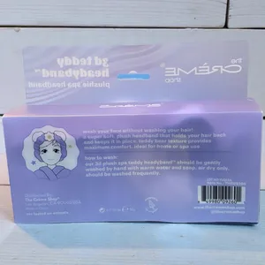 The Creme Shop 3D Teddy Spa Headyband Headband-Flower Power New thumbnail 2