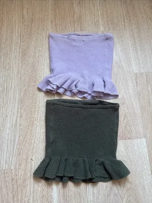 2 American Eagle cropped peplum sweater tube top with a ruffled hem Size XS thumbnail 6