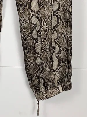 Marrakech Silky Jogger Pants 31 Snakeskin Print Lightweight Relaxed thumbnail 9