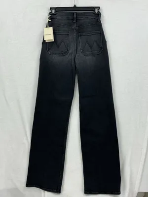 MOTHER Black High-Rise Wide Leg Jeans 1171 thumbnail 9