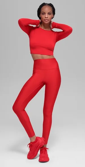 Alo Yoga Womens Airlift High-Waist 7/8 Legging Red Medium W5716R thumbnail 1