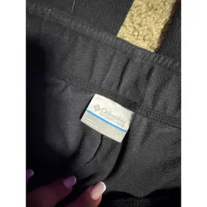 Columbia Womens Black Fleece Pants Elastic Waist‎ Straight Leg Lounge Hiking M thumbnail 3