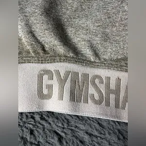 Gymshark Flex Sports Bra Greenish/Gray with Tan Band | Size M/L thumbnail 5