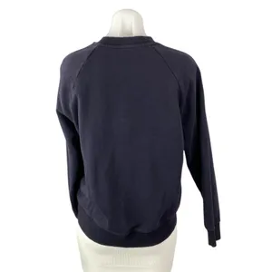 Cos Womens Dark Purple Oversized Crew Neck Long Sleeve Sweater Sweatshirt Top XS thumbnail 2