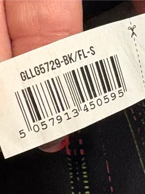 Gymshark Black Leggings with Neon Stripe Logo Pattern size Small thumbnail 8