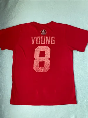 NFL TEAM APPAREL SF 49ers short sleeve pullover t-shirt vintage red gold size M thumbnail 2