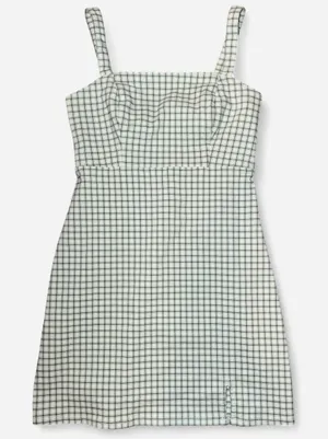 Hollister Mint Green Plaid Mini Dress (Size Small) thumbnail 1