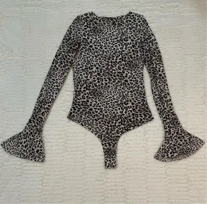 Kittenish Payton Leopard Bell Bodysuit Women’s Size Medium thumbnail 5