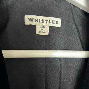 WHISTLES Black Velvet Oversized Blazer thumbnail 6