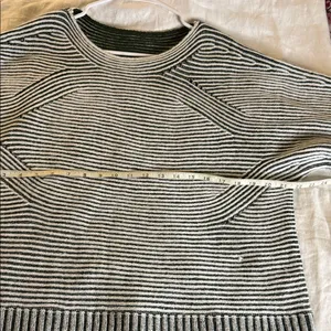 DAVI & DANI Black and White Striped Sweater thumbnail 3