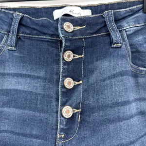 KanCan High‎ Rise Exposed Button Fly Distressed Skinny Jeans KC6192D-RT 13/30 thumbnail 2