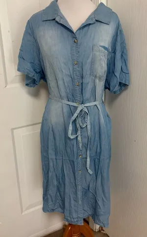 Maurices Chambray Shirt Dress B3* thumbnail 1