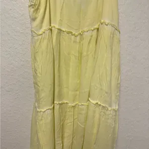 SATURDAY SUNDAY by Anthropologie Yellow Sleeveless Maxi Dress Size XL thumbnail 7