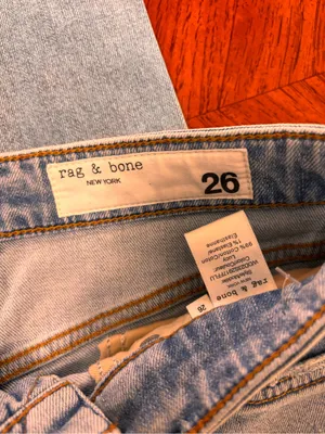 rag & bone Women's Casey Blue High Waist Flare Leg Jeans Size 26 thumbnail 3