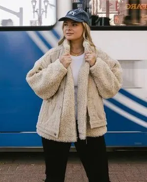 BLANKNYC Double Glazed Jacket in Beige Size Small thumbnail 1