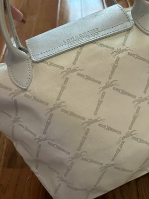 Longchamp limited edition metallic modele depose monogram small le pliage bag thumbnail 4