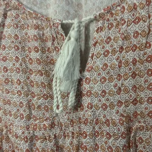 Old navy long sleeve pattern top size large thumbnail 3