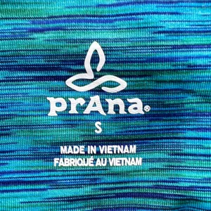 Prana Caraway Tight Leggings Womens Small Indigo Blue Stretch Performance Fleece thumbnail 6