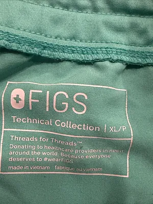 Figs Zamora women’s surgical green scrub bottoms size XlArge petite . thumbnail 3