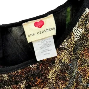 One Clothing Gold Sequin Party‎ Dress Sleeveless Cocktail Evening Mini Dress E28 thumbnail 3